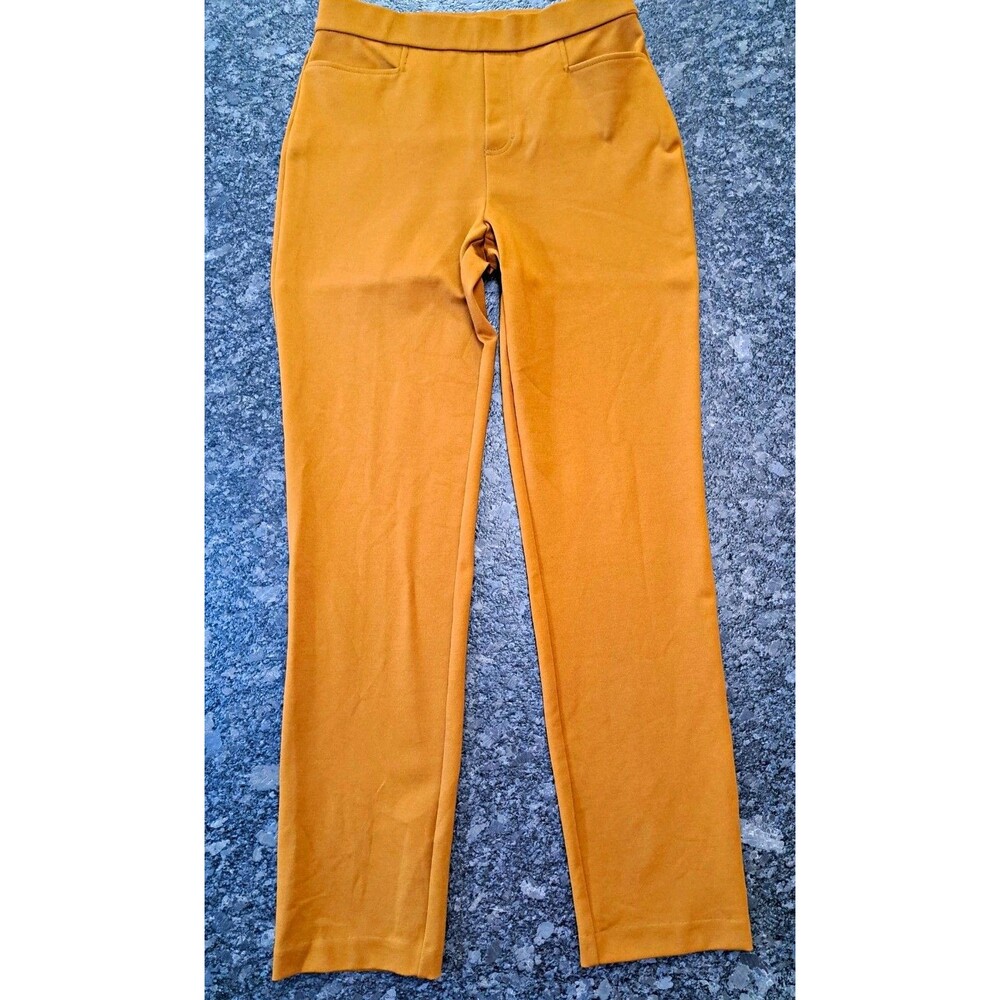 Susan Graver Women’s Dress Pants Brown XS Pull On Slim Straight